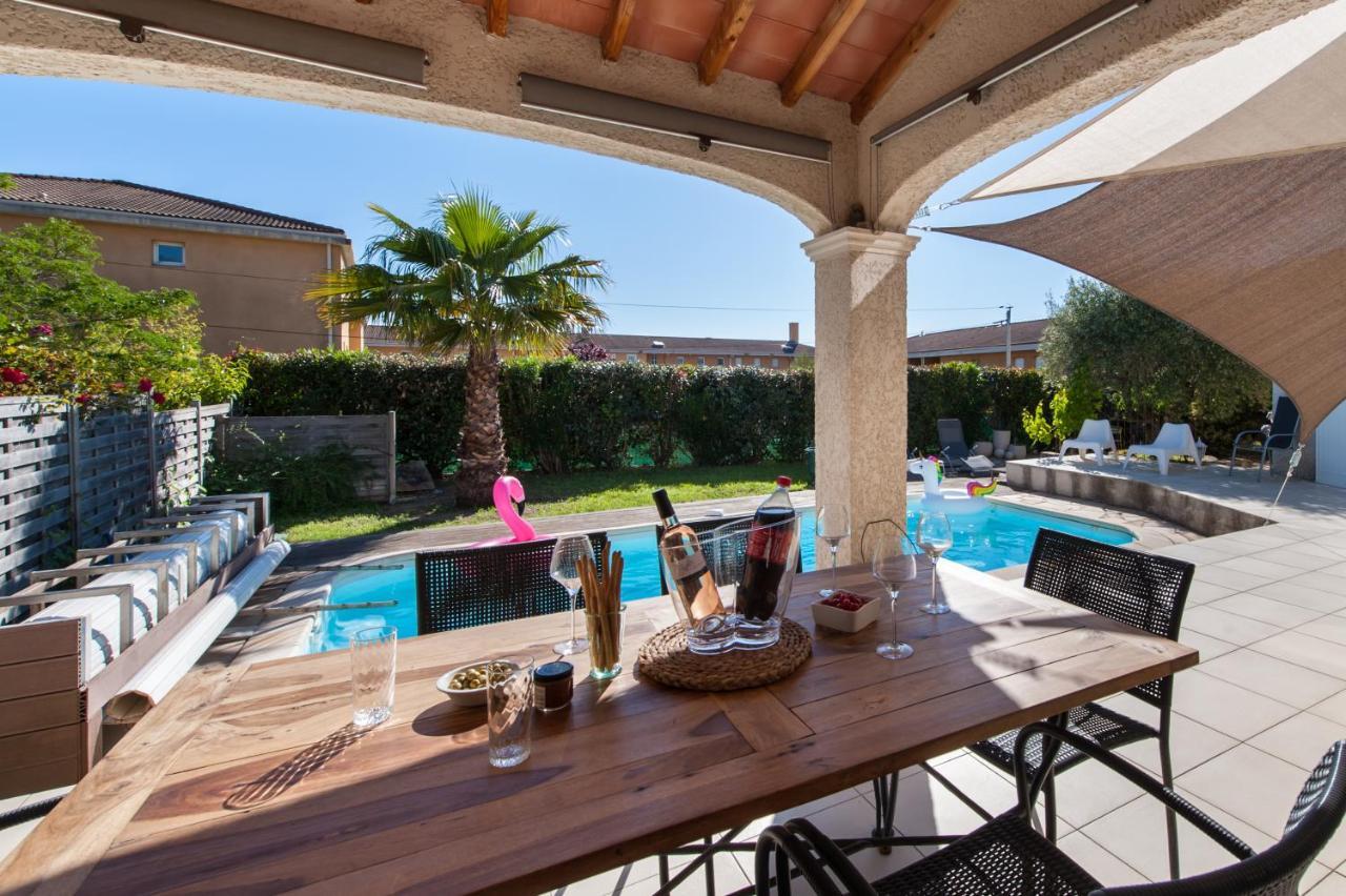 Villa Deidiere 6Pers/Piscine/Petanque/Clim Saint-Cyr-sur-Mer Bagian luar foto